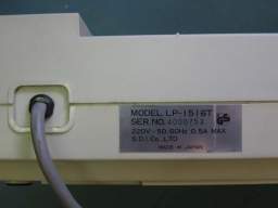 Матричный принтер Shinwa LP1516T, табличка с ТТХ