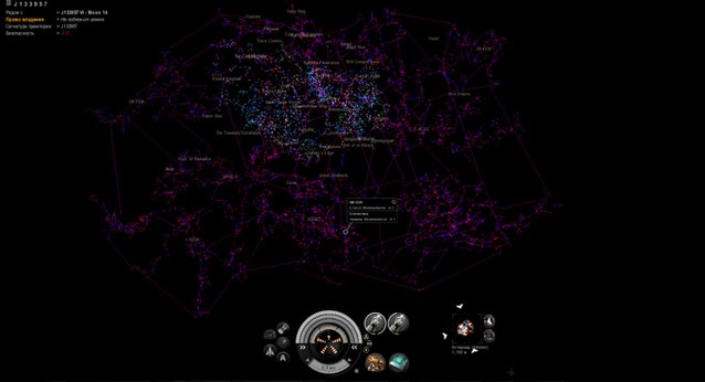 Карта галактики в EVE