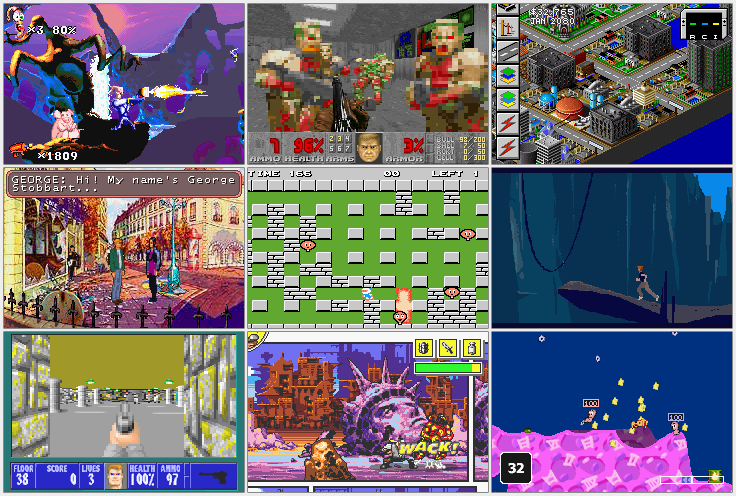 Несколько скриншотов игр, выходивших на GBA
